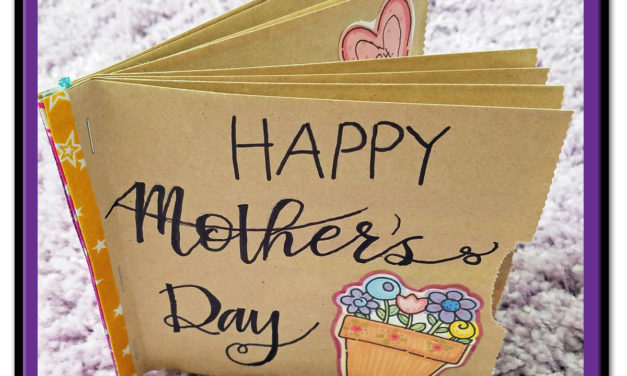 Paper Bag Turned Mother’s Day Card