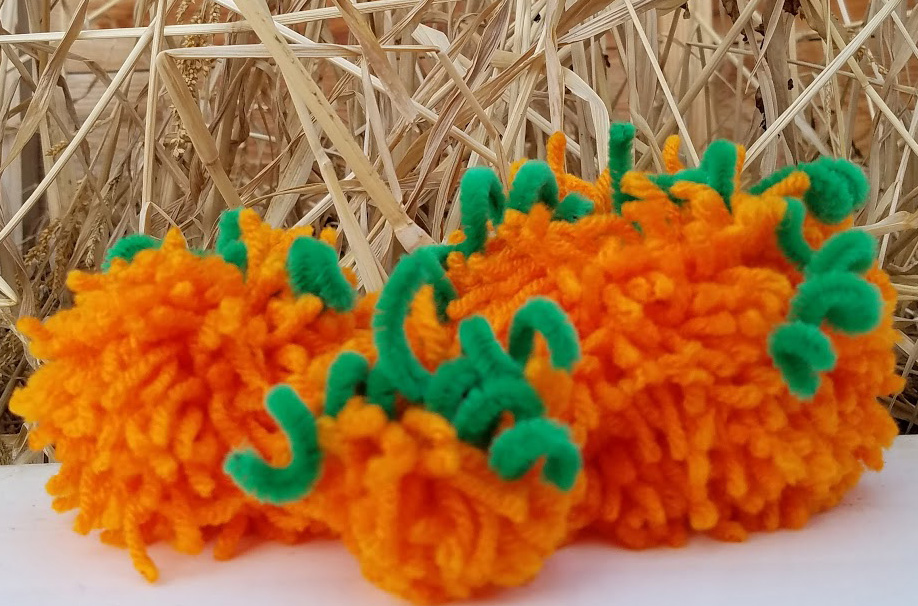 Pom Pom Pumpkins – Party Craft